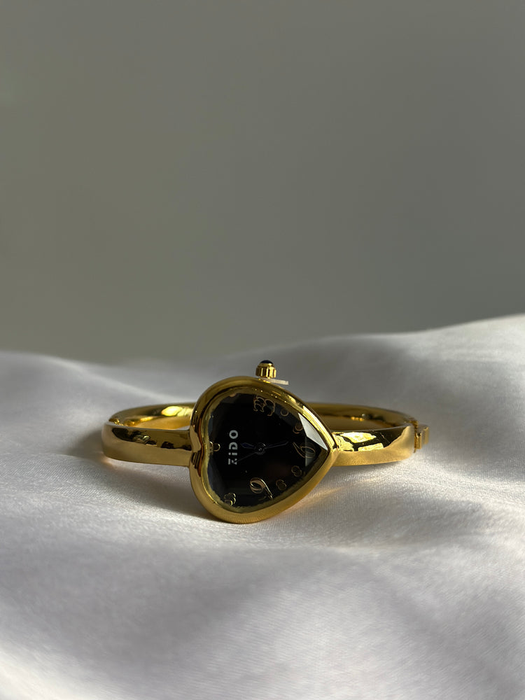 HEARTLINE VINTAGE BLACK DIAL
