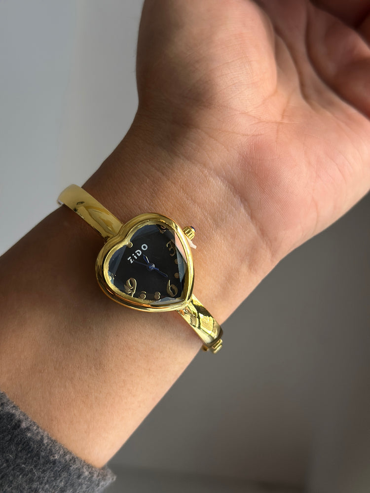 HEARTLINE VINTAGE BLACK DIAL