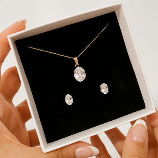 CIARA-SOLITAIRE- NECKLACE-SET