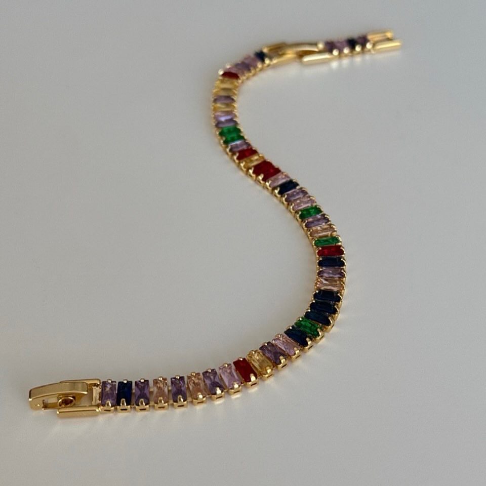 MULTICOLOUR-TENNIS-BRACELET