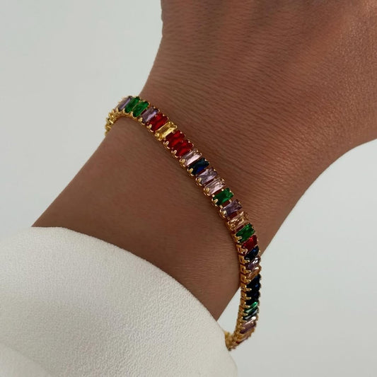MULTICOLOUR-TENNIS-BRACELET