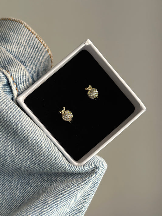 Mini-Diamond- Studded- Hoops