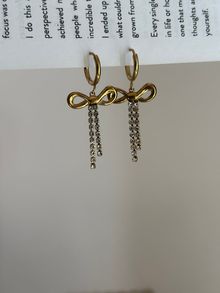 Bow- Crystal-Earrings