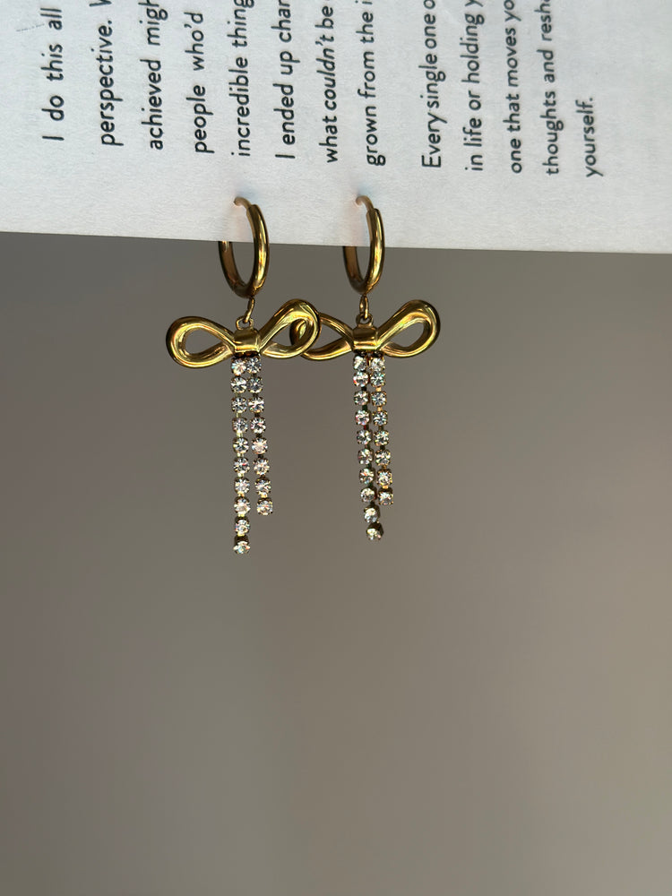 Bow- Crystal-Earrings
