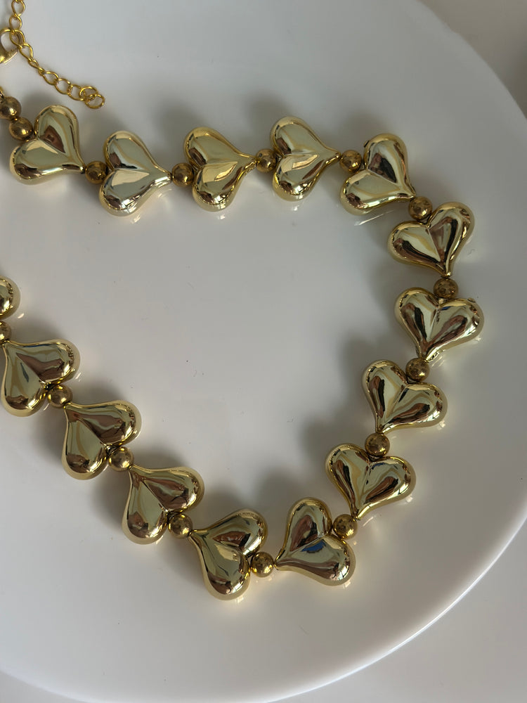 Multi-Heart- Statement-necklace