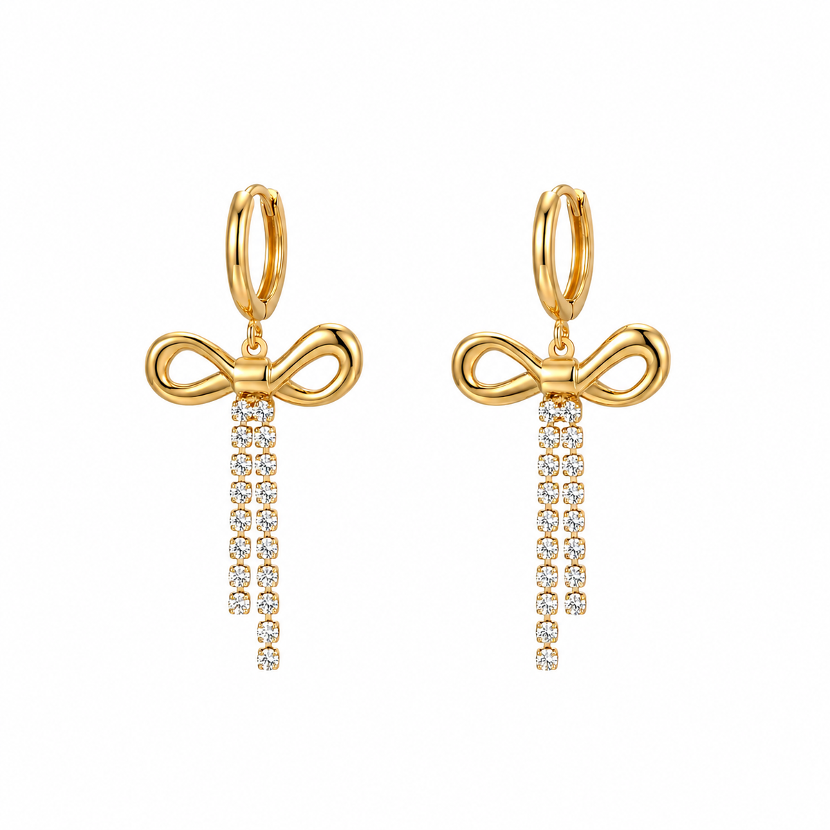 Bow- Crystal-Earrings