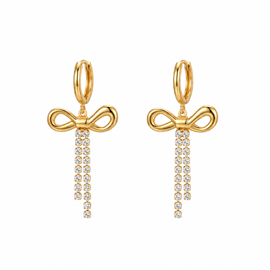 Bow- Crystal-Earrings
