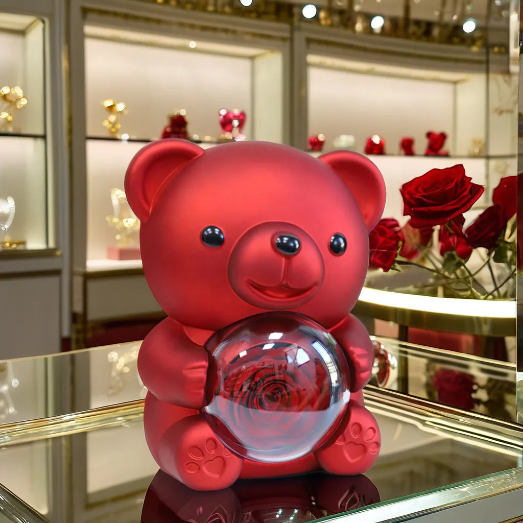 VALENTINE-TEDDY-BEAR( WITH NECKLACE)