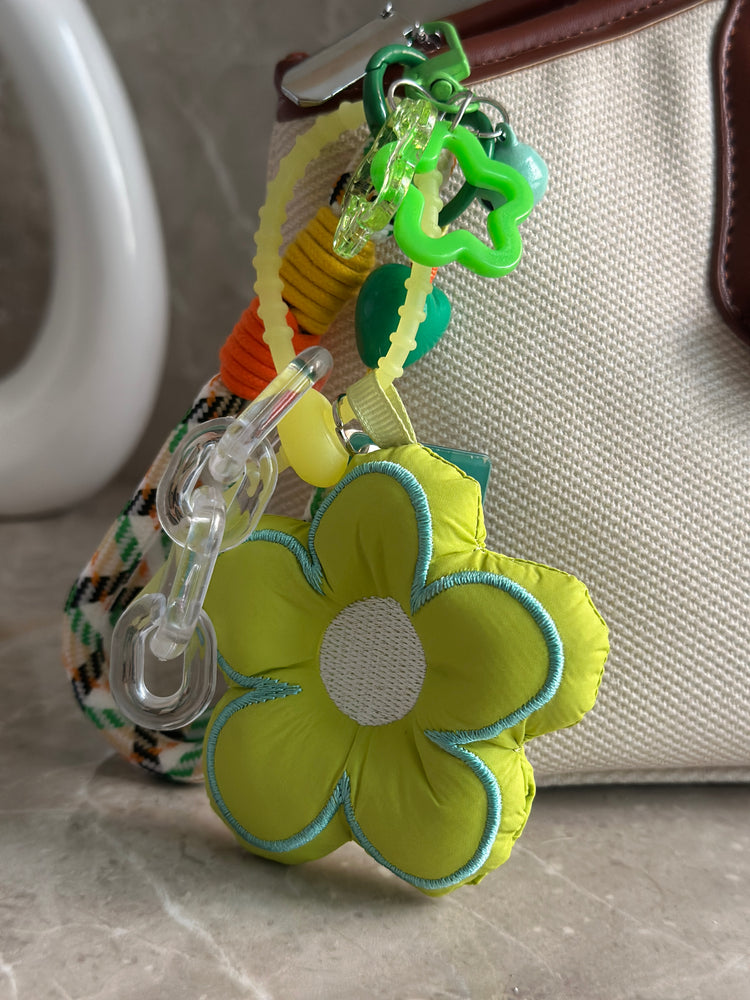 LIME BLOOM BAG CHARM