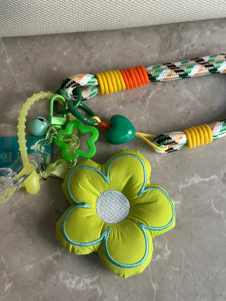 LIME BLOOM BAG CHARM