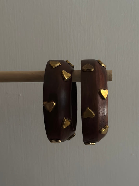 HEART-WOODEN-BANGLE( SET-OF-2)