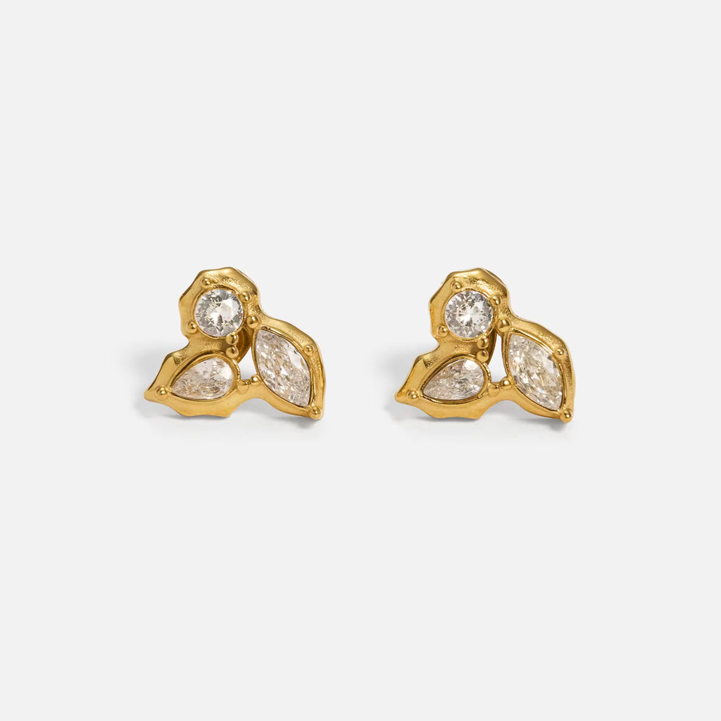 ELARA LEAF STUDS