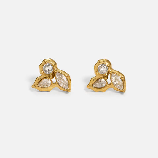 ELARA LEAF STUDS