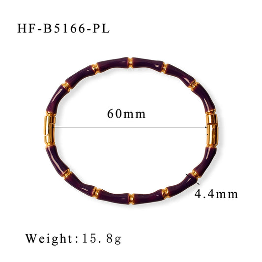 PLUM BAMBOO BRACELET
