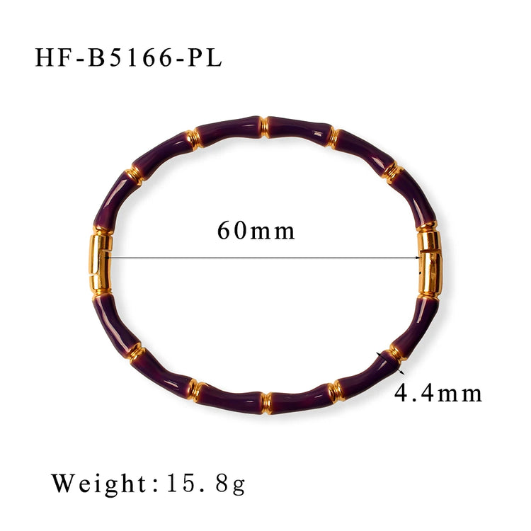 PLUM BAMBOO BRACELET