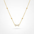 BOW CRYSTAL NECKLACE