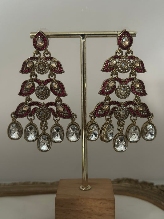 JEEVANSHI-TRIPLE-LAYER-KUNDAN-EARRINGS