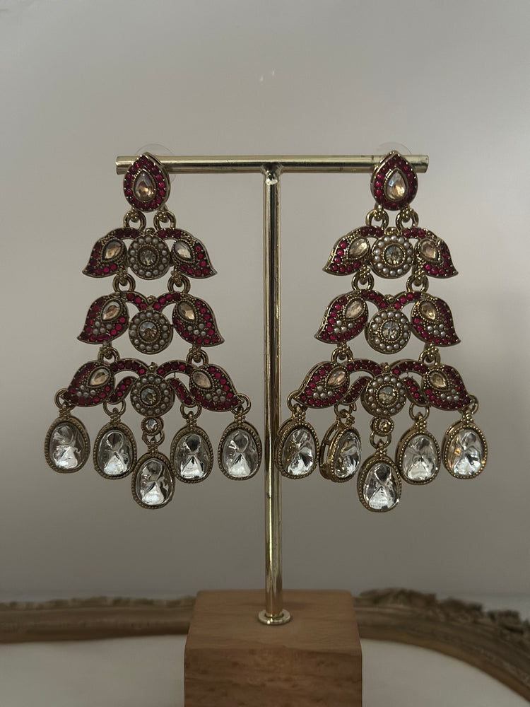 JEEVANSHI-TRIPLE-LAYER-KUNDAN-EARRINGS