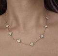 WHITE CLOVER NECKLACE